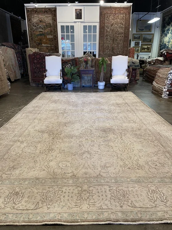 Vintage Persian Tabriz Rug – 10′ x 15’10”