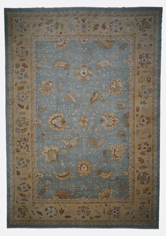 Vintage Turkish Oushak Rug – 12’1″ x 18′