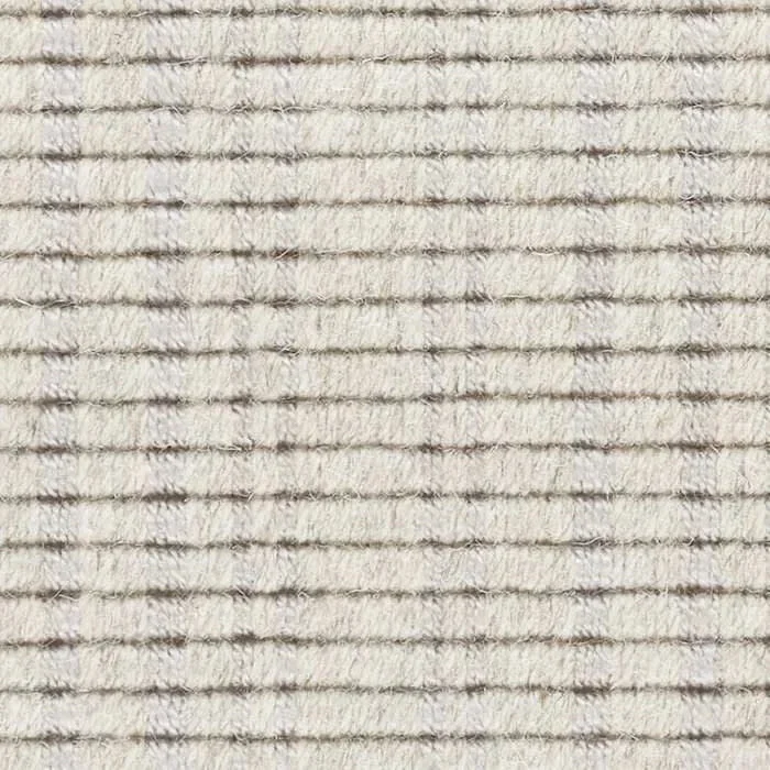 Warren Ticking Woven Wool Custom Rug Swatch | Silver