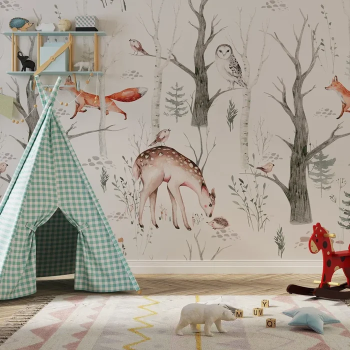 Woodland Creatures Wallpaper