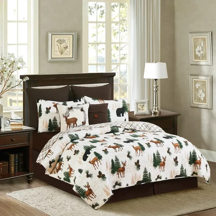 Woodland Lodge Reversible Quilt Set